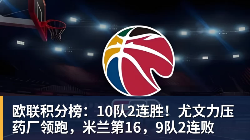 欧联积分榜：10队2连胜！尤文力压药厂领跑，米兰第16，9队2连败